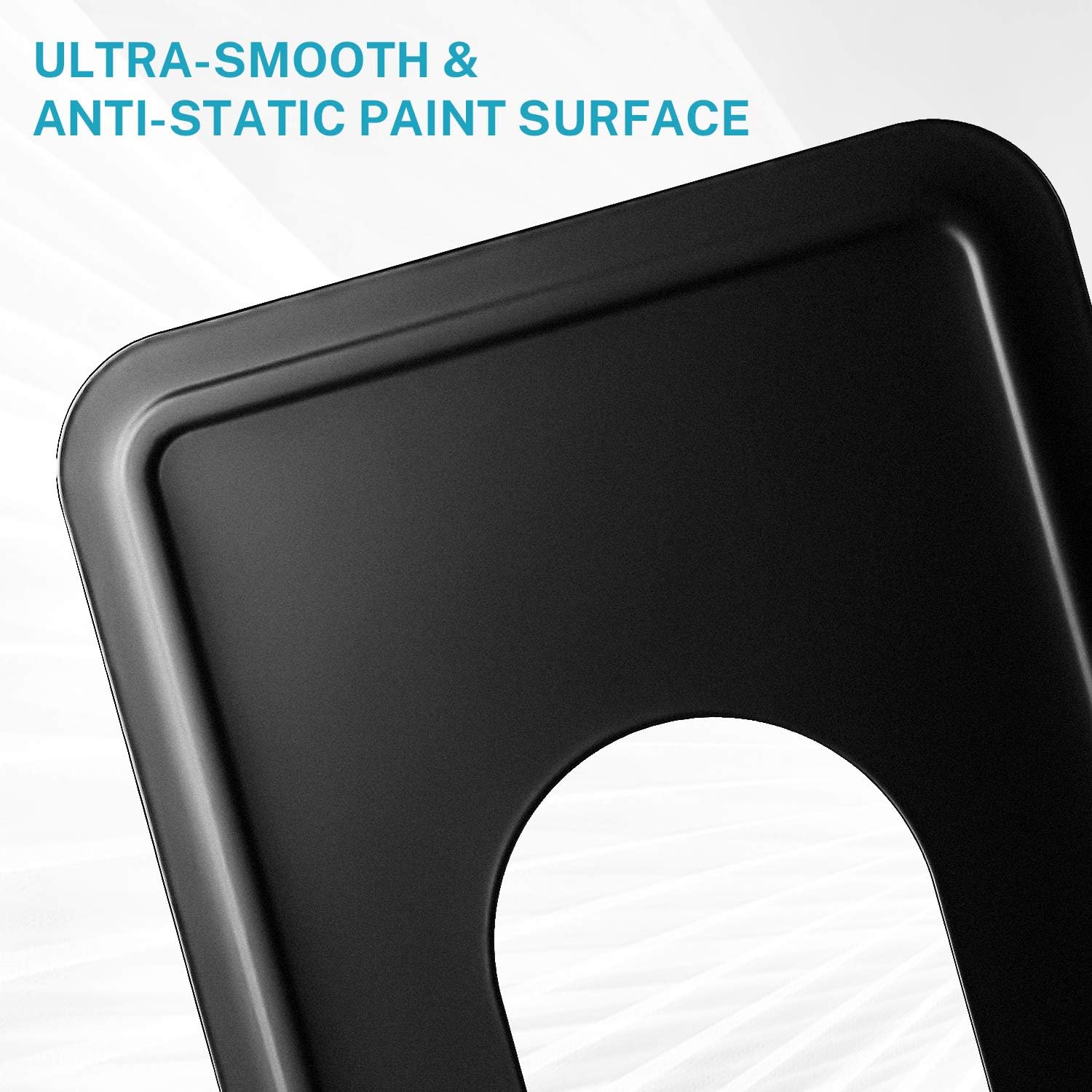 in Extra Large Heavy Duty Metal Book Ends / XL - 2 Pairs / Black / 8.5 Inch