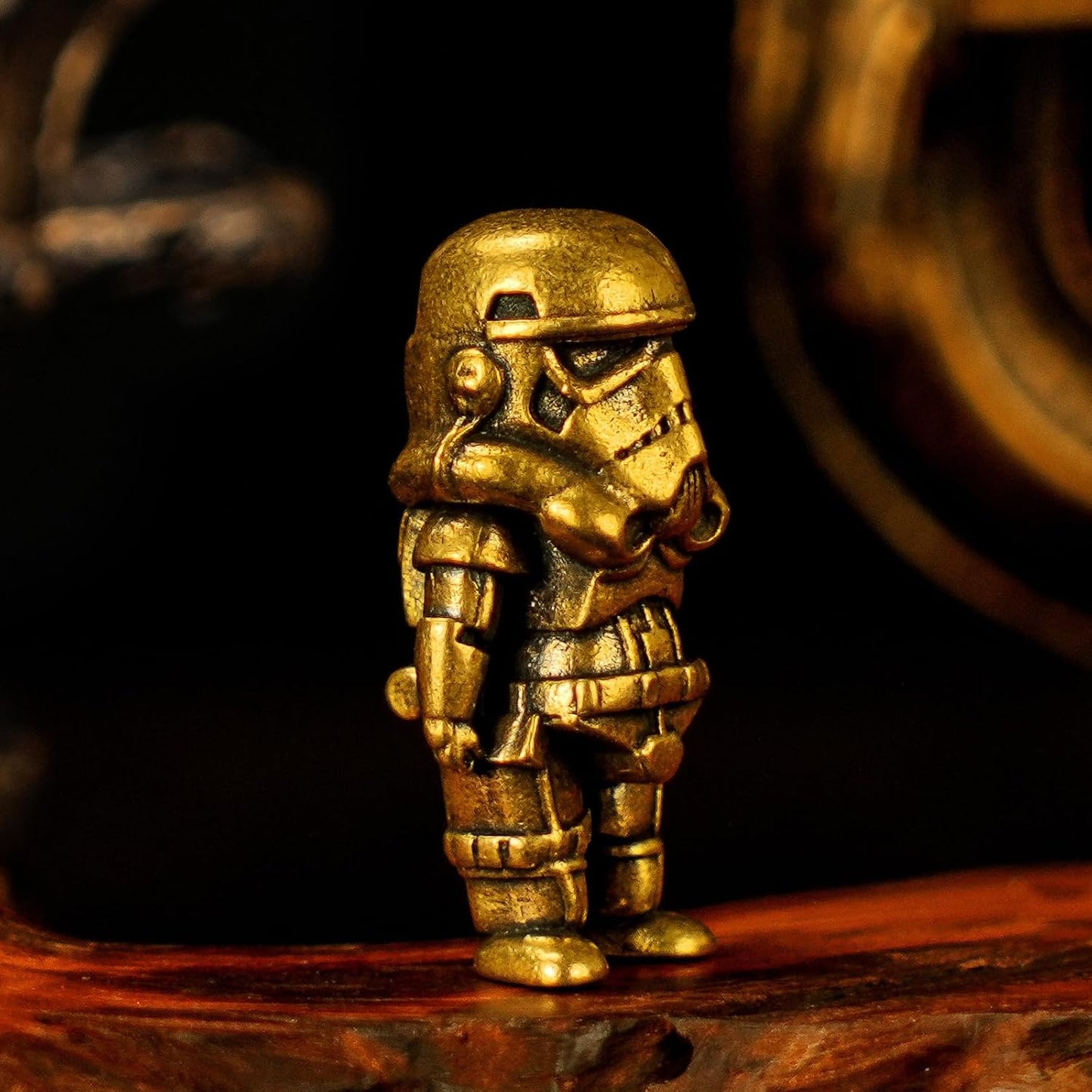 Antique Brass Robot Figurine / Biochemical Robot
