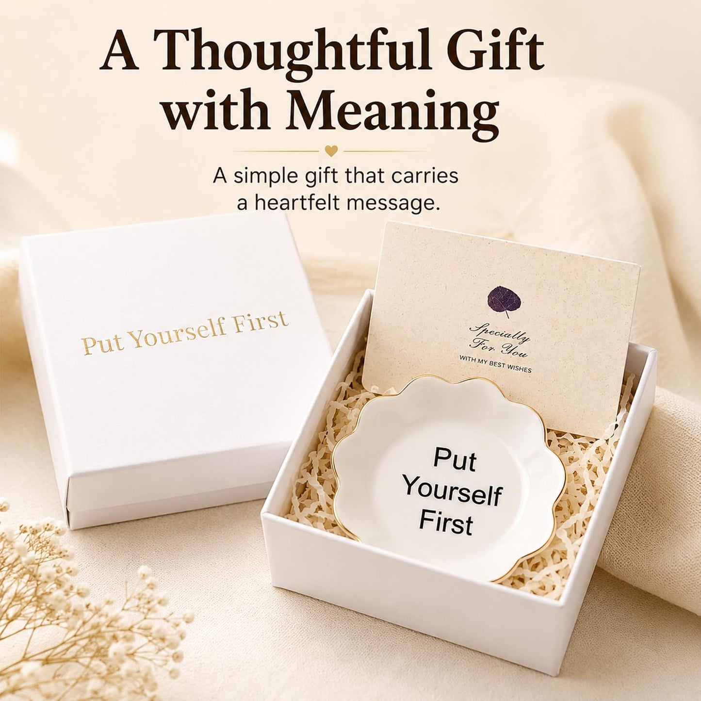 Ceramic Ring Holder / Put Yourself First