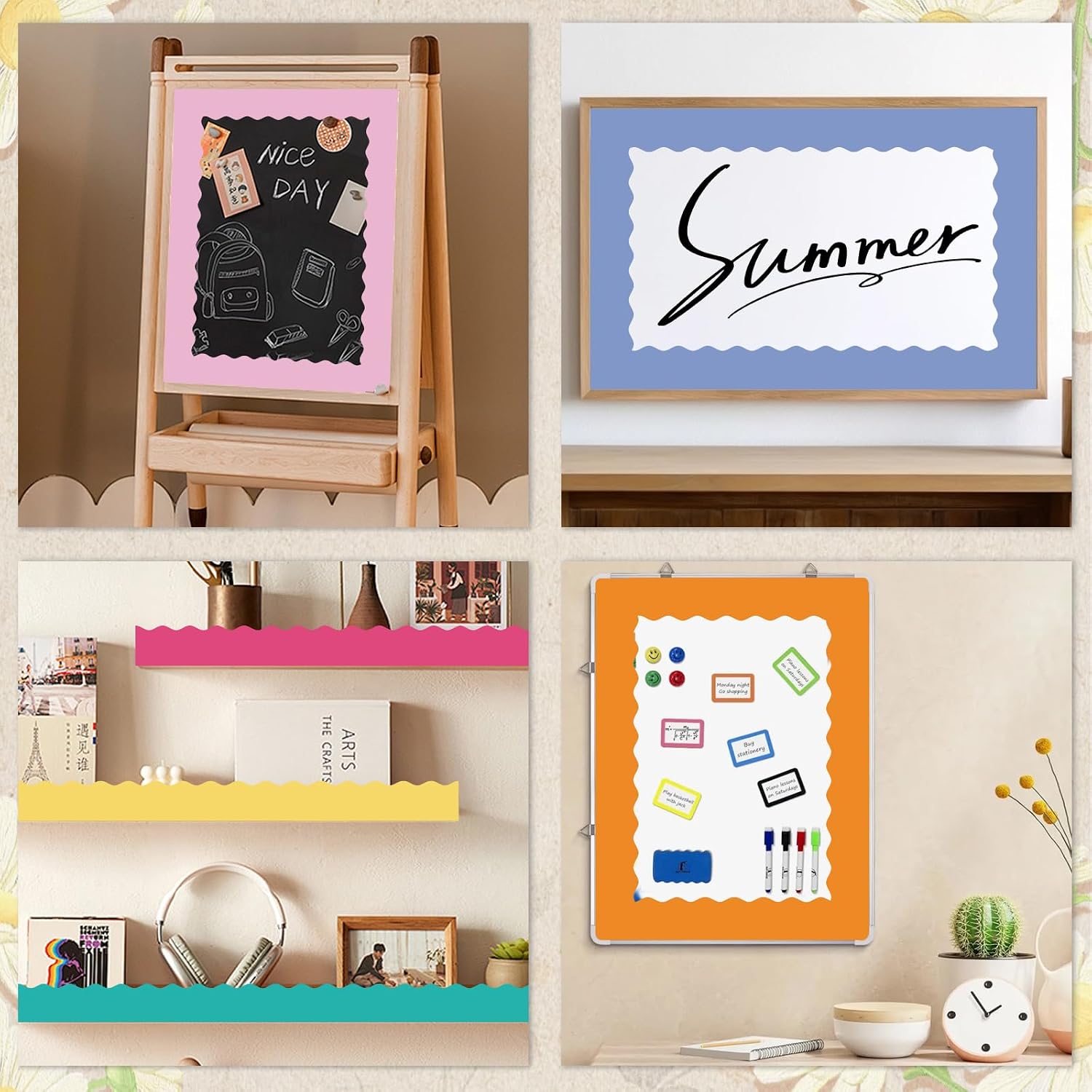 Classroom Must Haves Scalloped Border Trims / Summer / 216 Inch