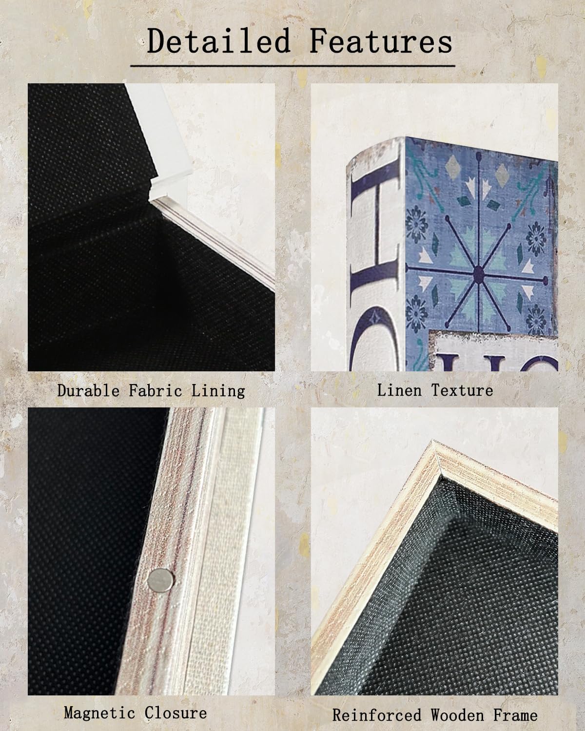 Vintage Faux Book Boxes / 1 x Hope