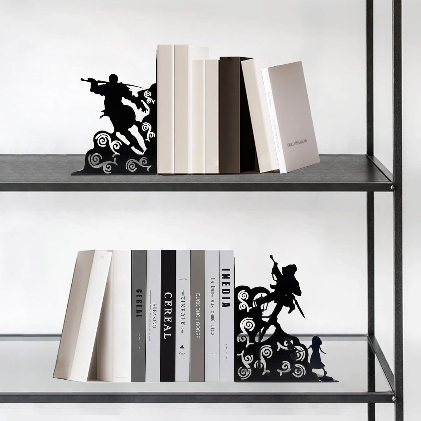 Sturdy Metal Bookends / Fantasy Bookends