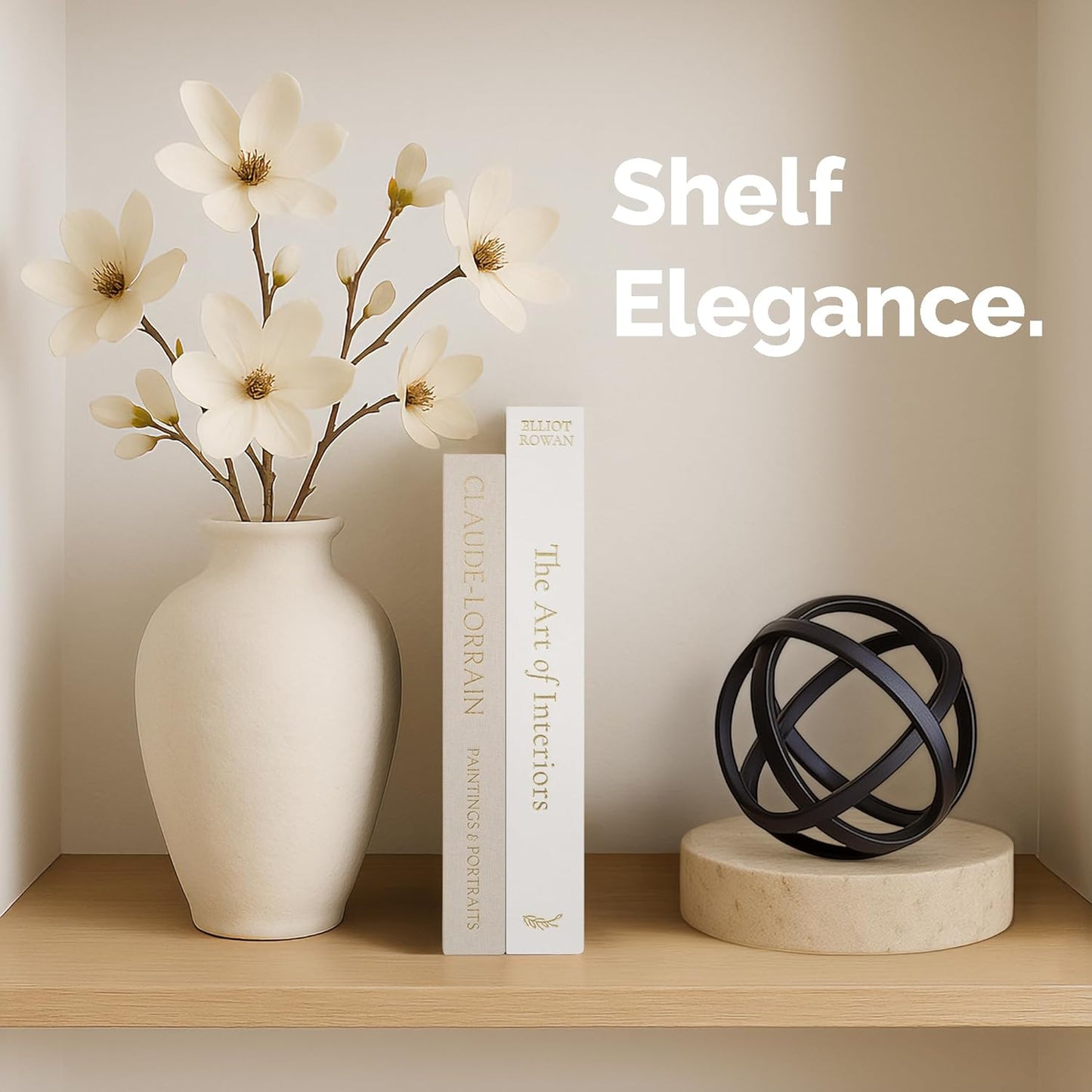 Linen Hardcover Boxes / Linen-white & Beige / Set of 2