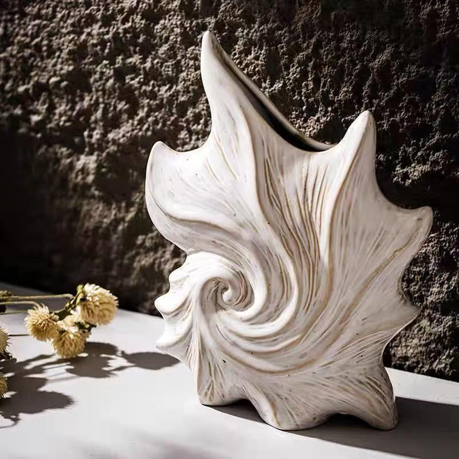 Ceramic Vase / Small Ceramic Flower Vase / Starfish Vase / White