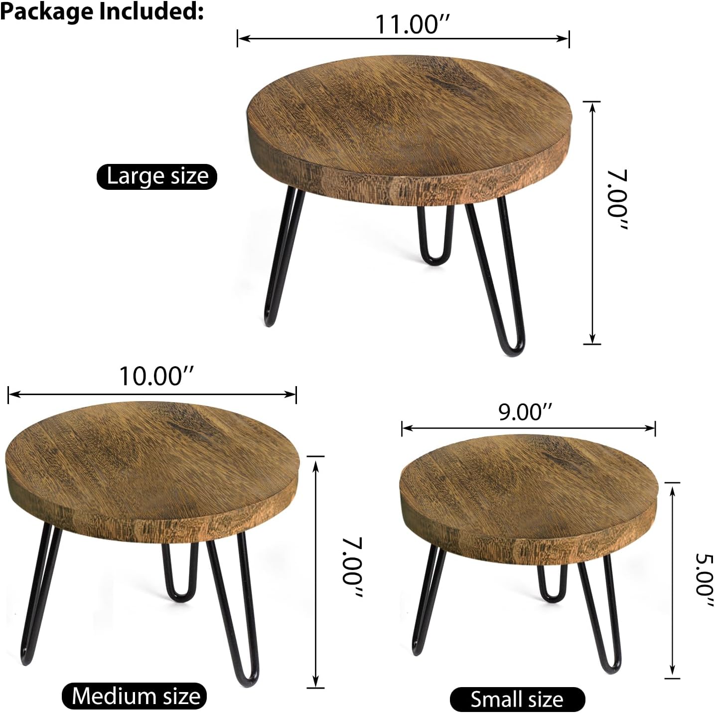 Plant Stand Indoor Outdoor, Wooden plant Stool, Mid Century Plant Stand for Indoor Plants, Wood Modern Plant Holder