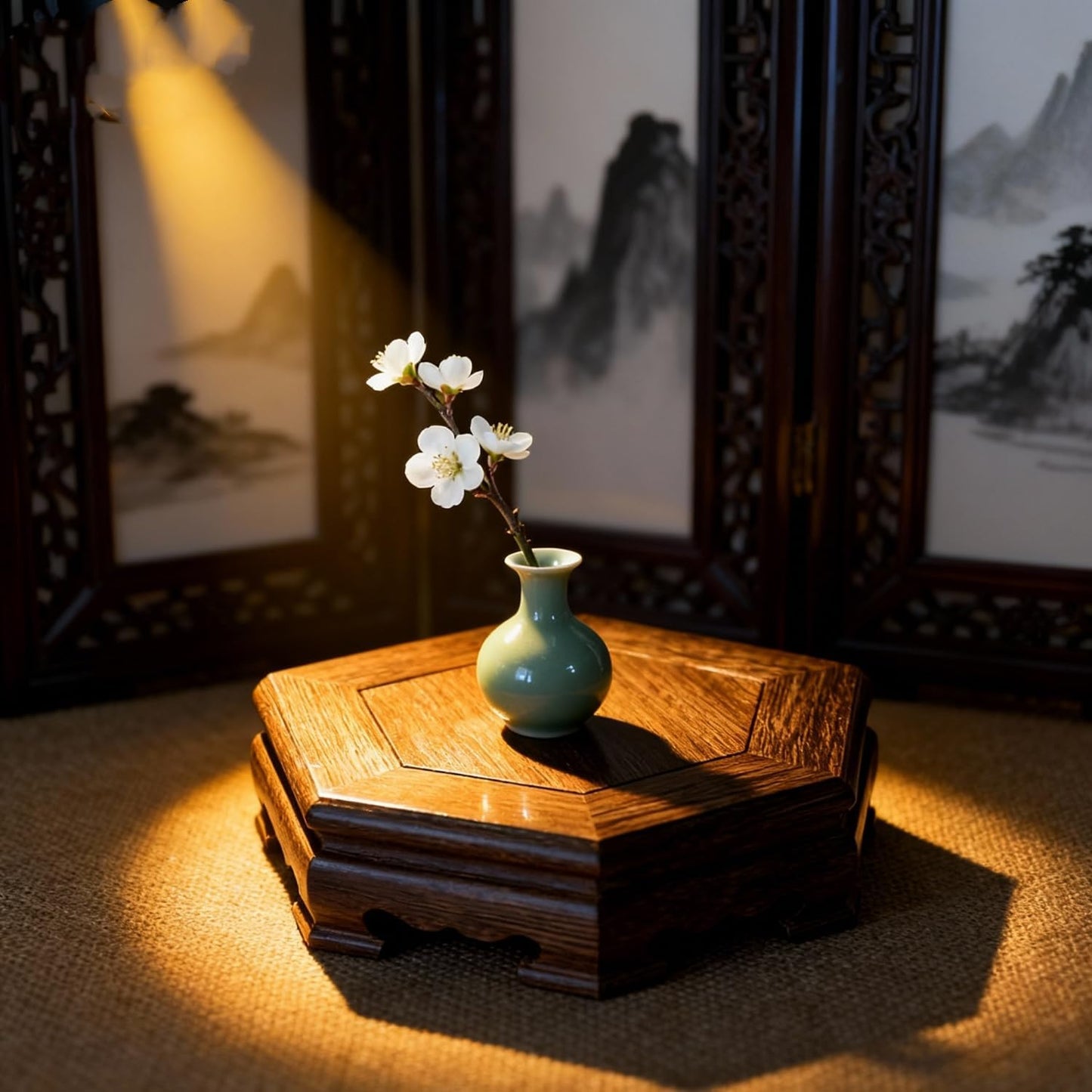 Solid Wood Display Stand / Natural