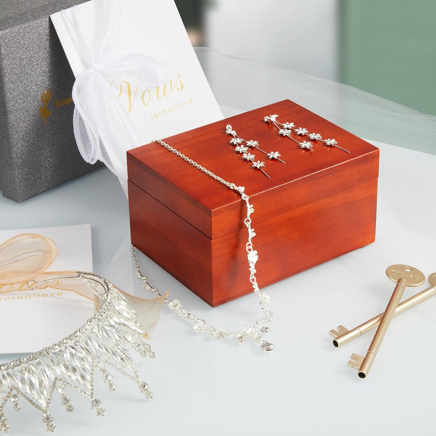 Wood Memory Box / Brown / Small