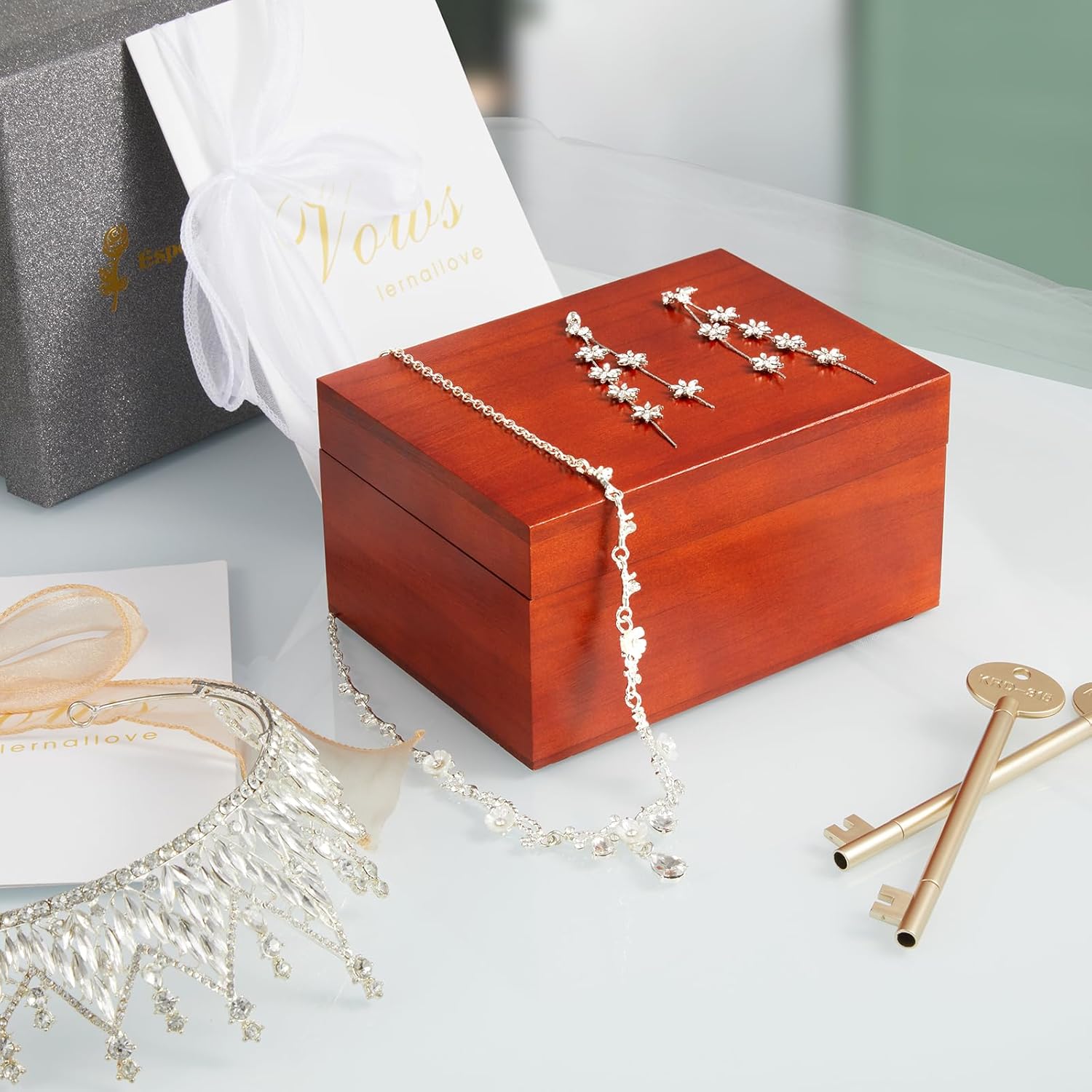 Wood Memory Box / Brown / Small