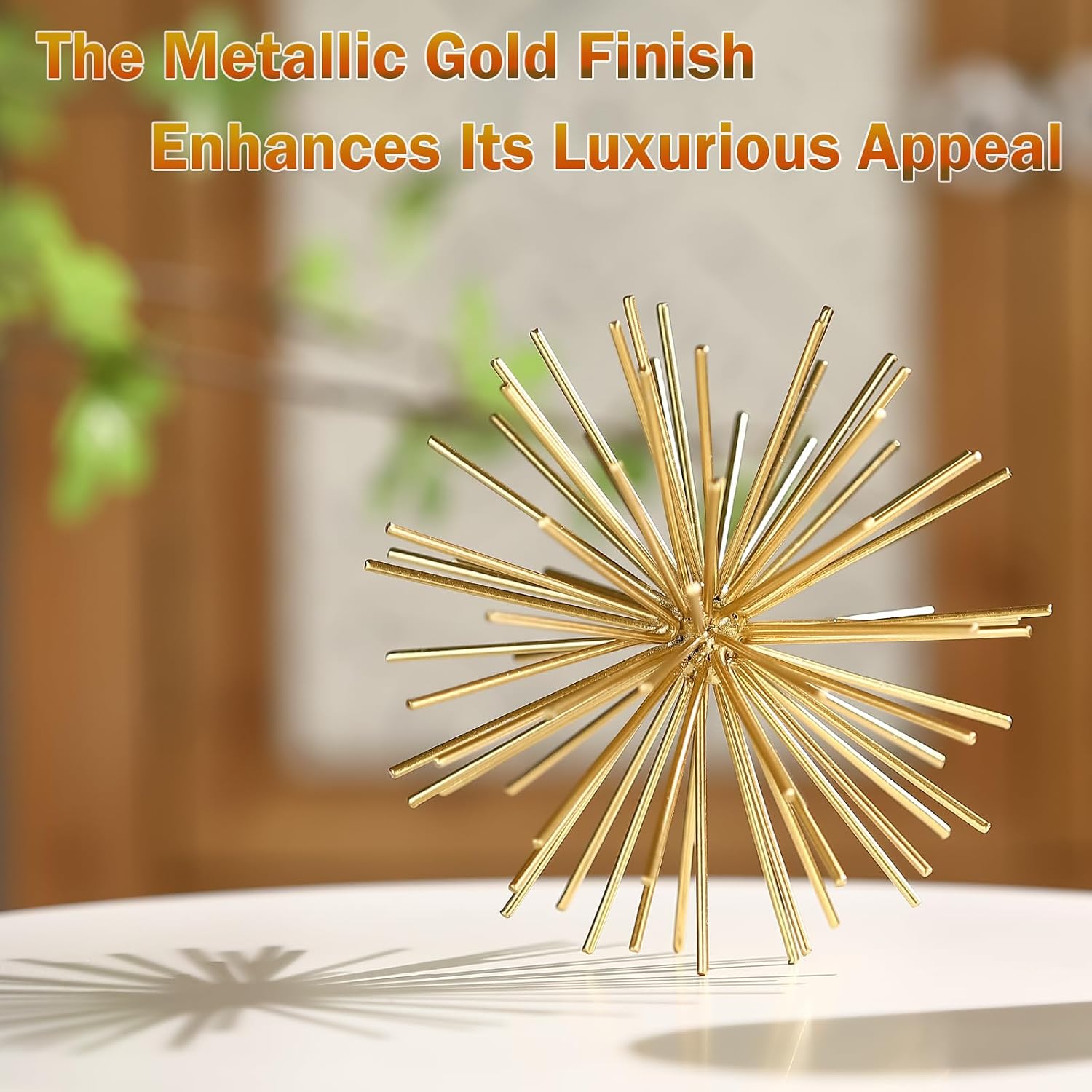 Mid-Century Modern / Gold-starburst-6 / 6 Inch