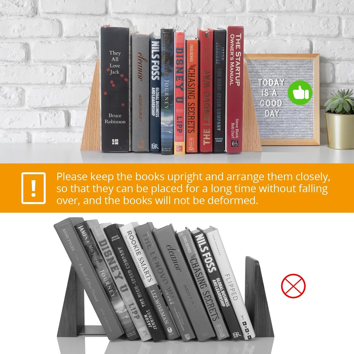 Red Oak Book Ends Heavy Duty Handmade Book Ends / Large Red Oak Wood