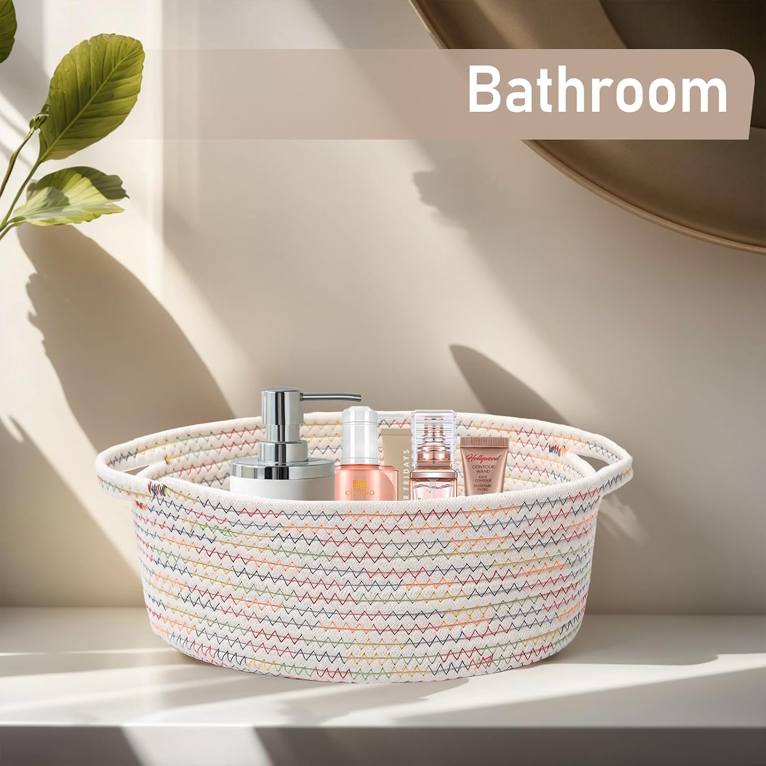 Woven Basket / Organizer / Colorful