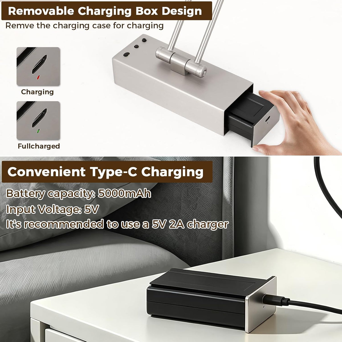 Battery Operated Picture Light for Wall Wireless Art Light 15.75 Inch | Gallery Lights with Remote and Timer Brushed