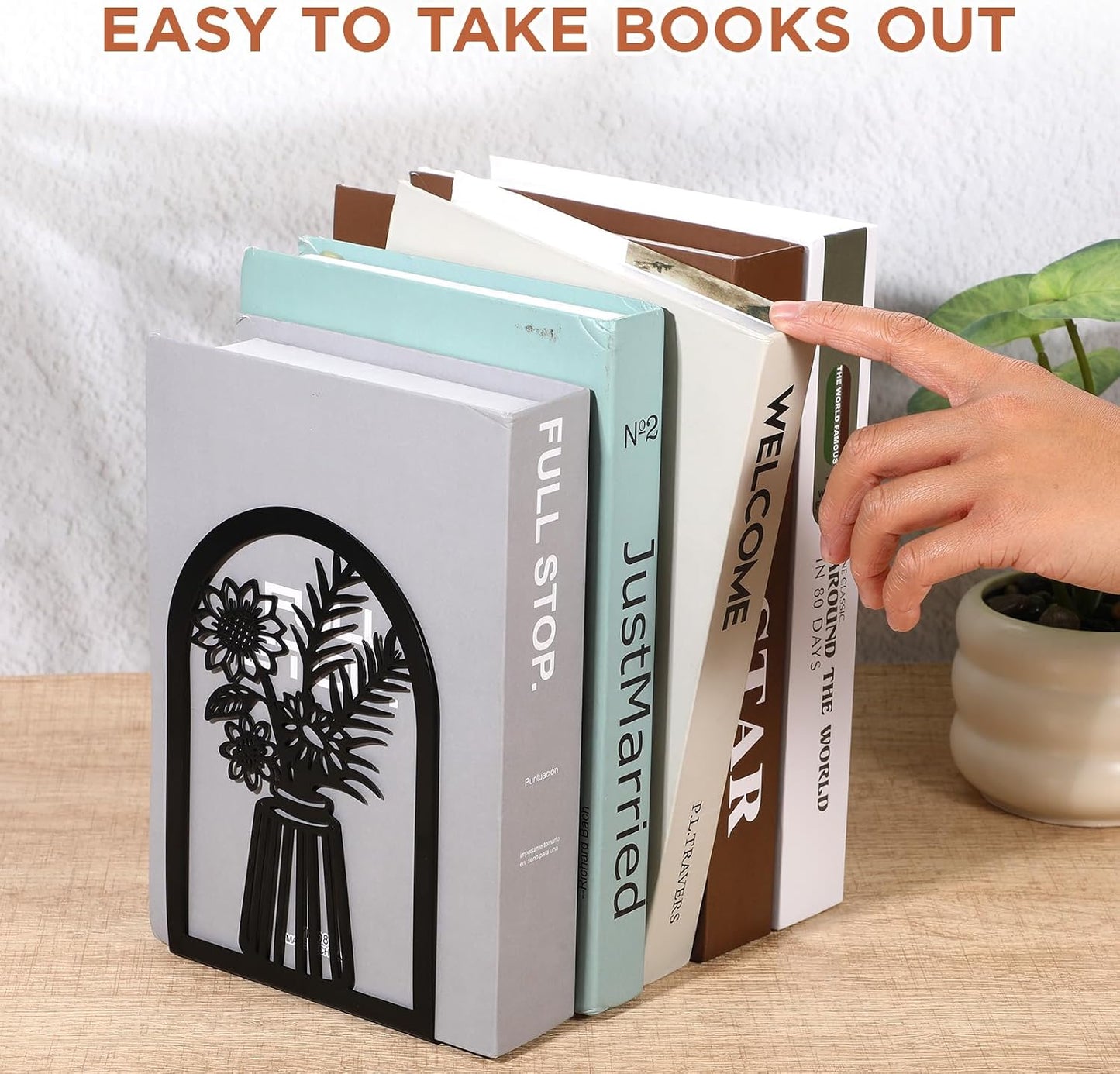 Metal Bookends / Shelf Holder
