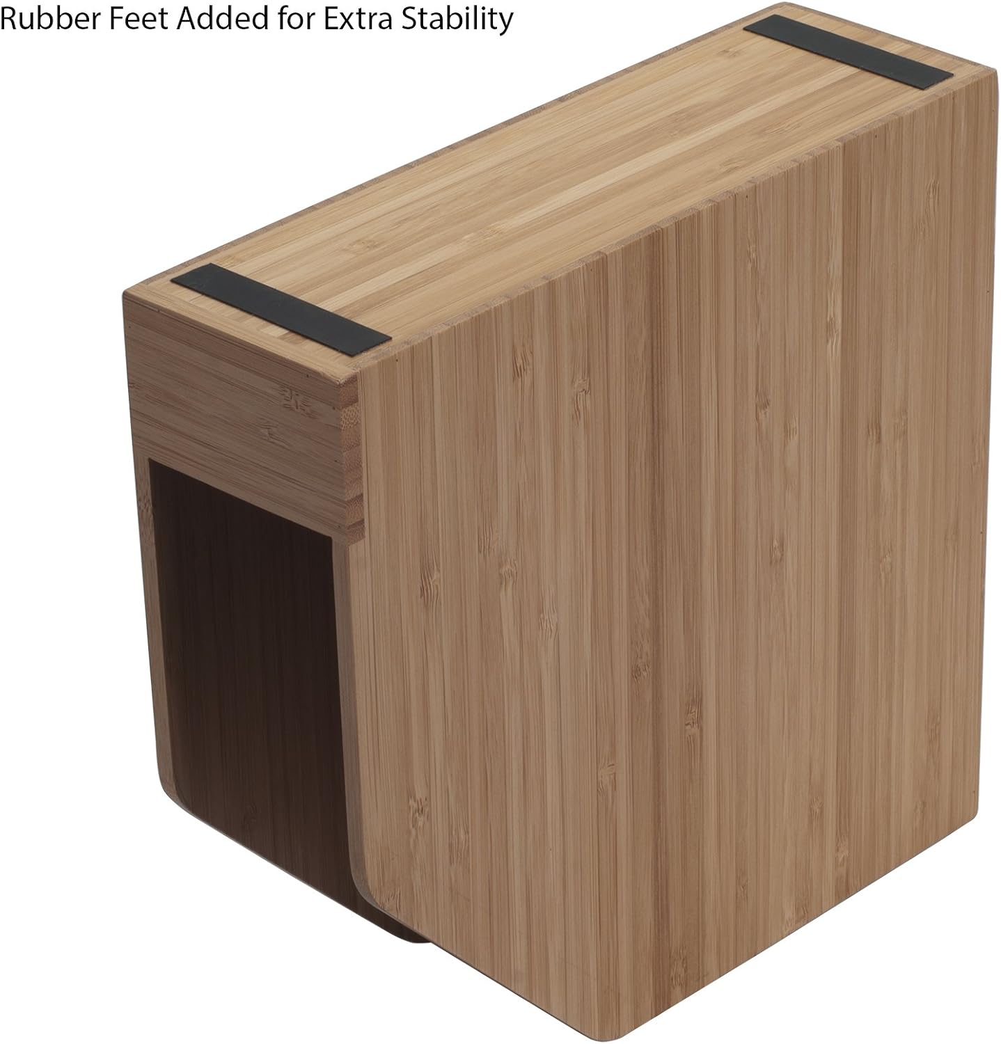 MobileVision Bamboo Vertical File Folder Holder & Office Product Organizer, Store Files, Magazines, Notepads, Books and