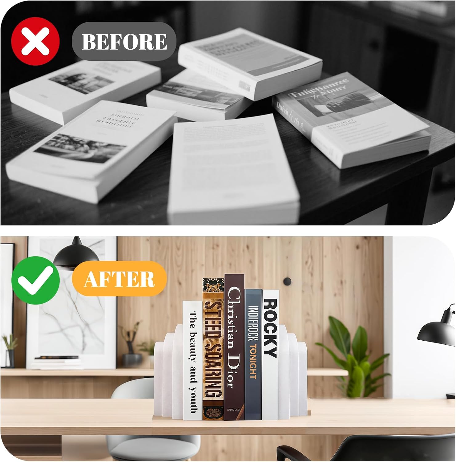 Bookend / Book Ends / White