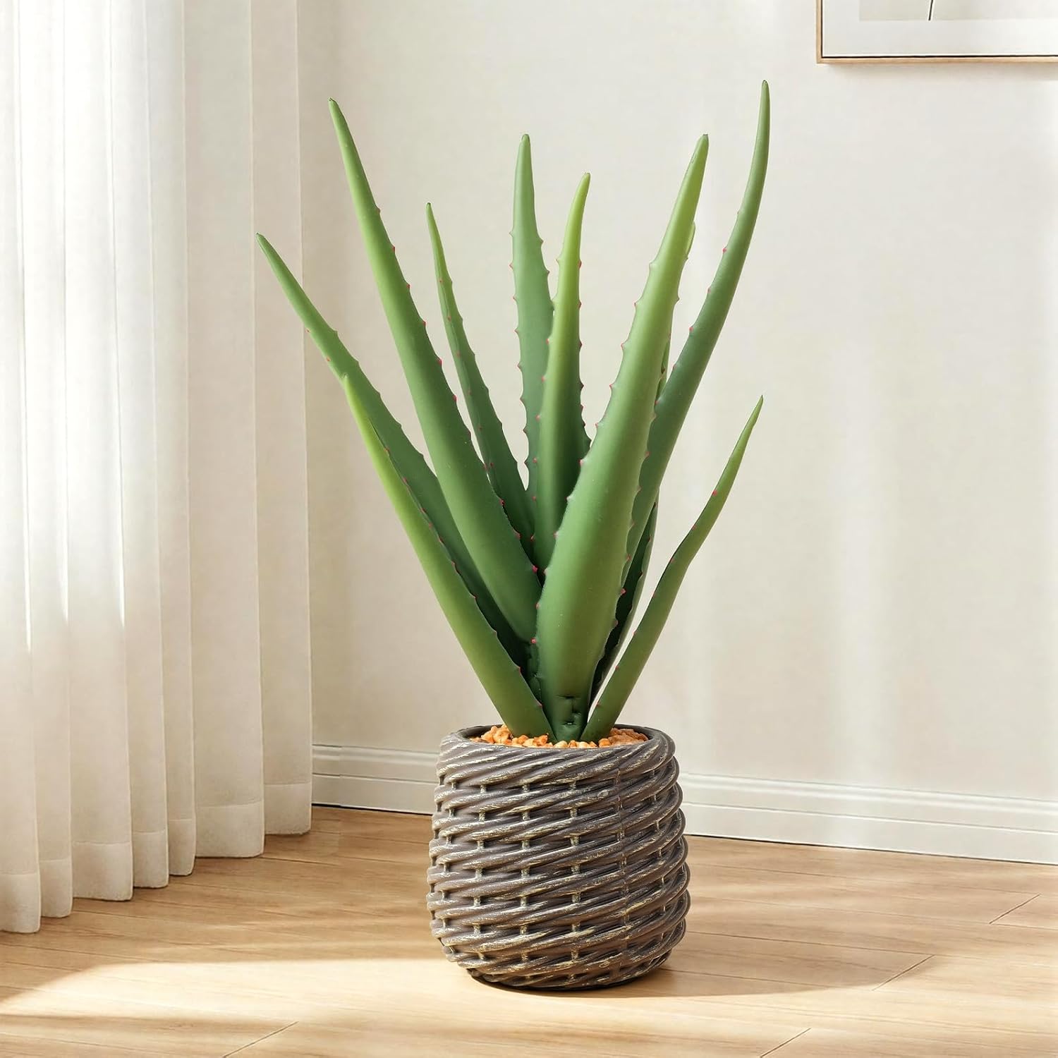 Large Faux Floor Plant / Brown / 1.5 Inch / Set of 18