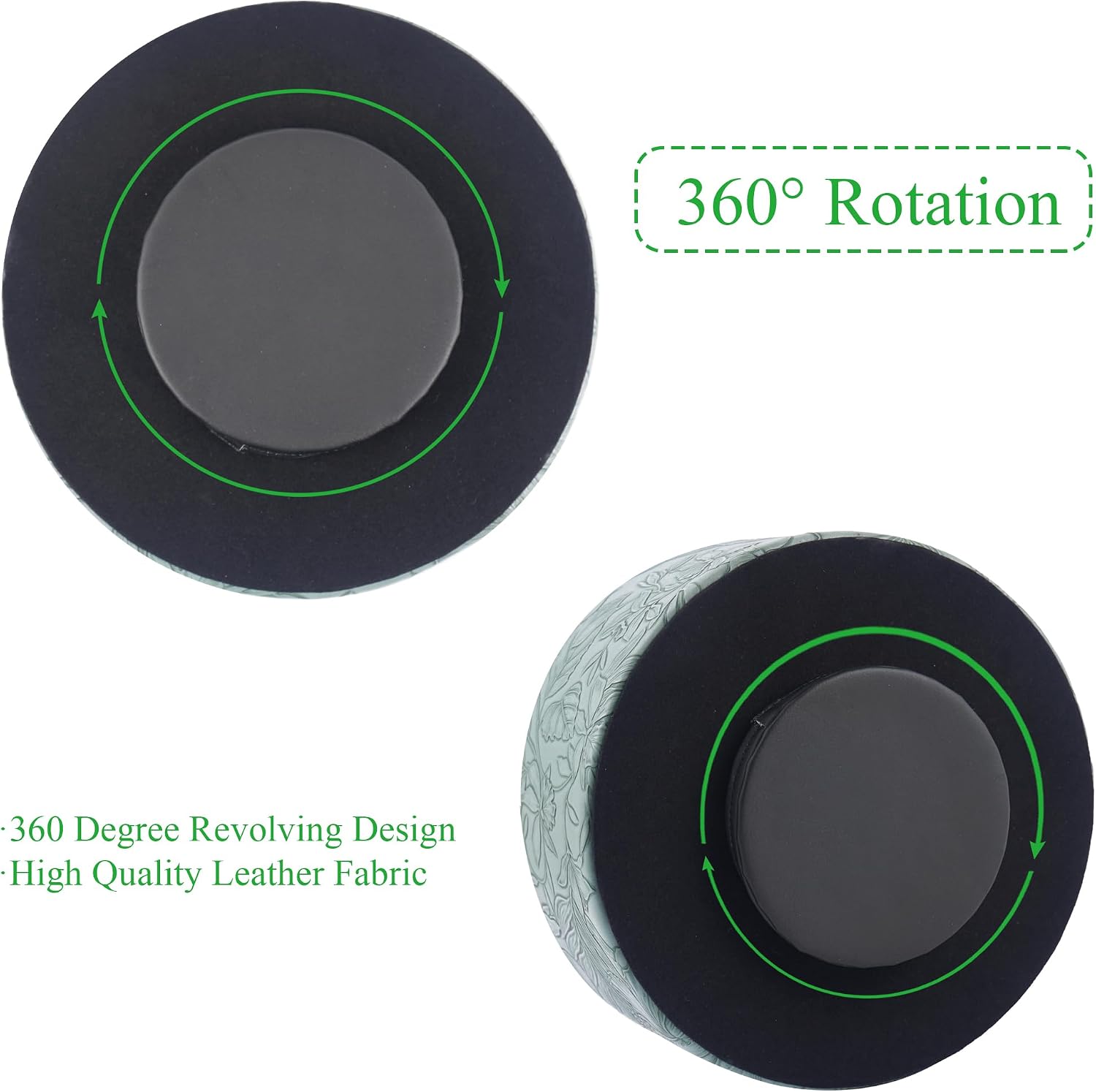 Remote Control Holder / 1-big Carved Green2 / 360 Degree Rotation