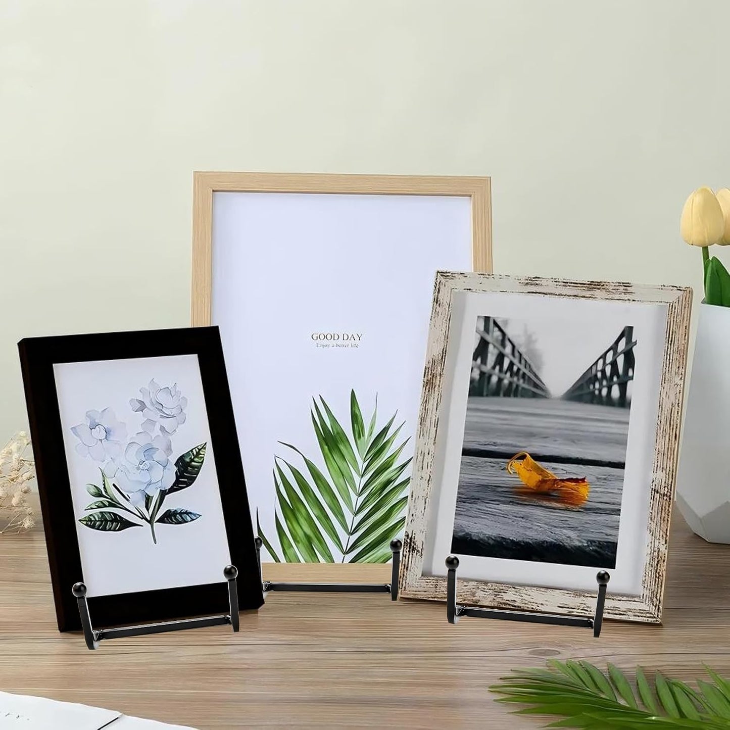 12 Pack 6"Plate Stands for Display,Metal Plate Holders Display Stands Can Be Used for Picture Stands,Book Stands for