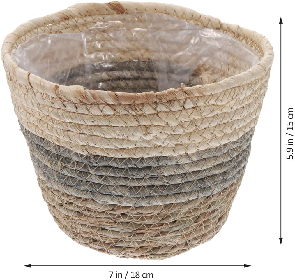 Woven Planter Covers / 7 x 6 / Set of 2