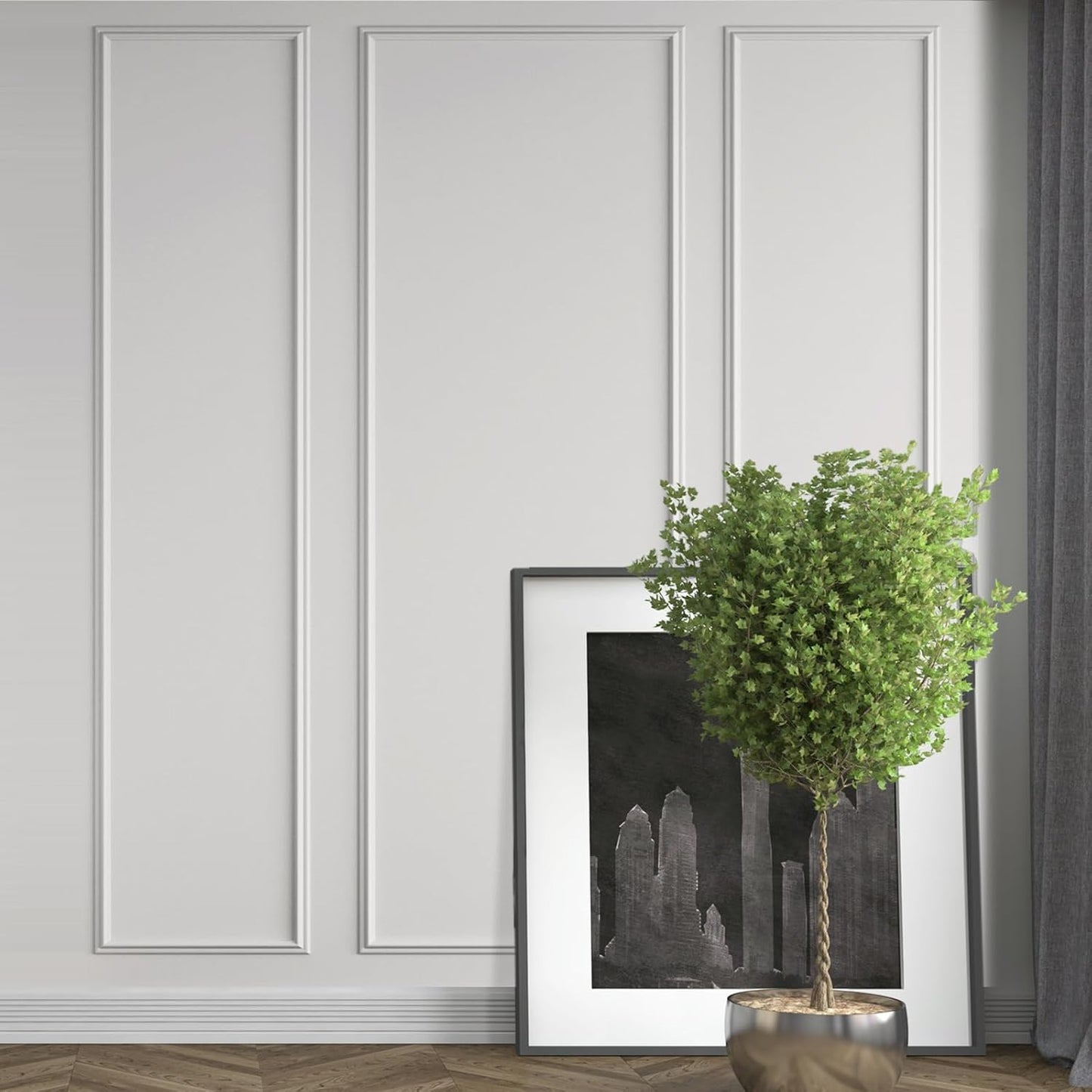 Peel and Stick Wall Molding Kit / 24 x 96 / Set of 3