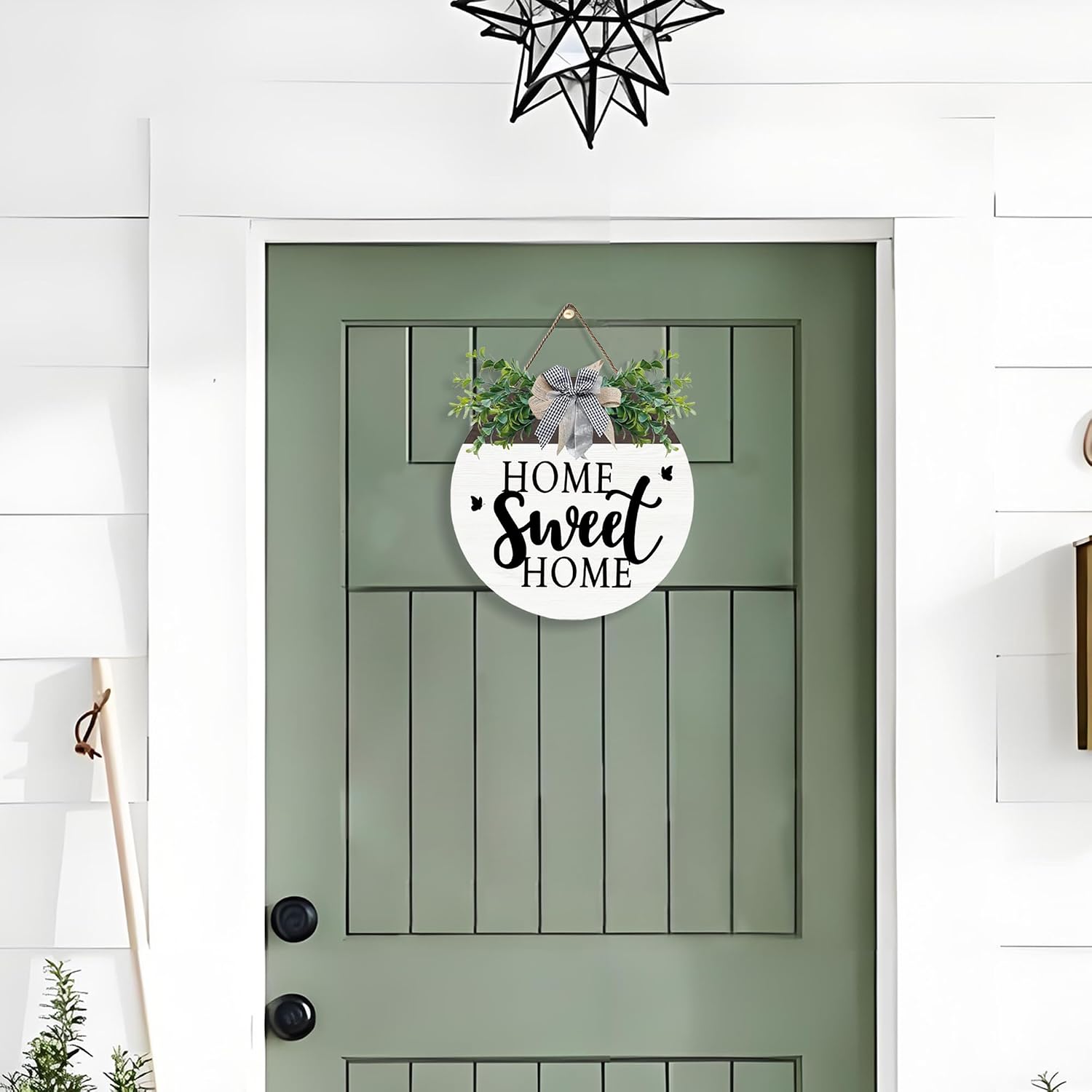 Wooden Welcome Sign For Front Door Home Sweet Home Decor Sign Hanging Home Porch Wall Decor Home