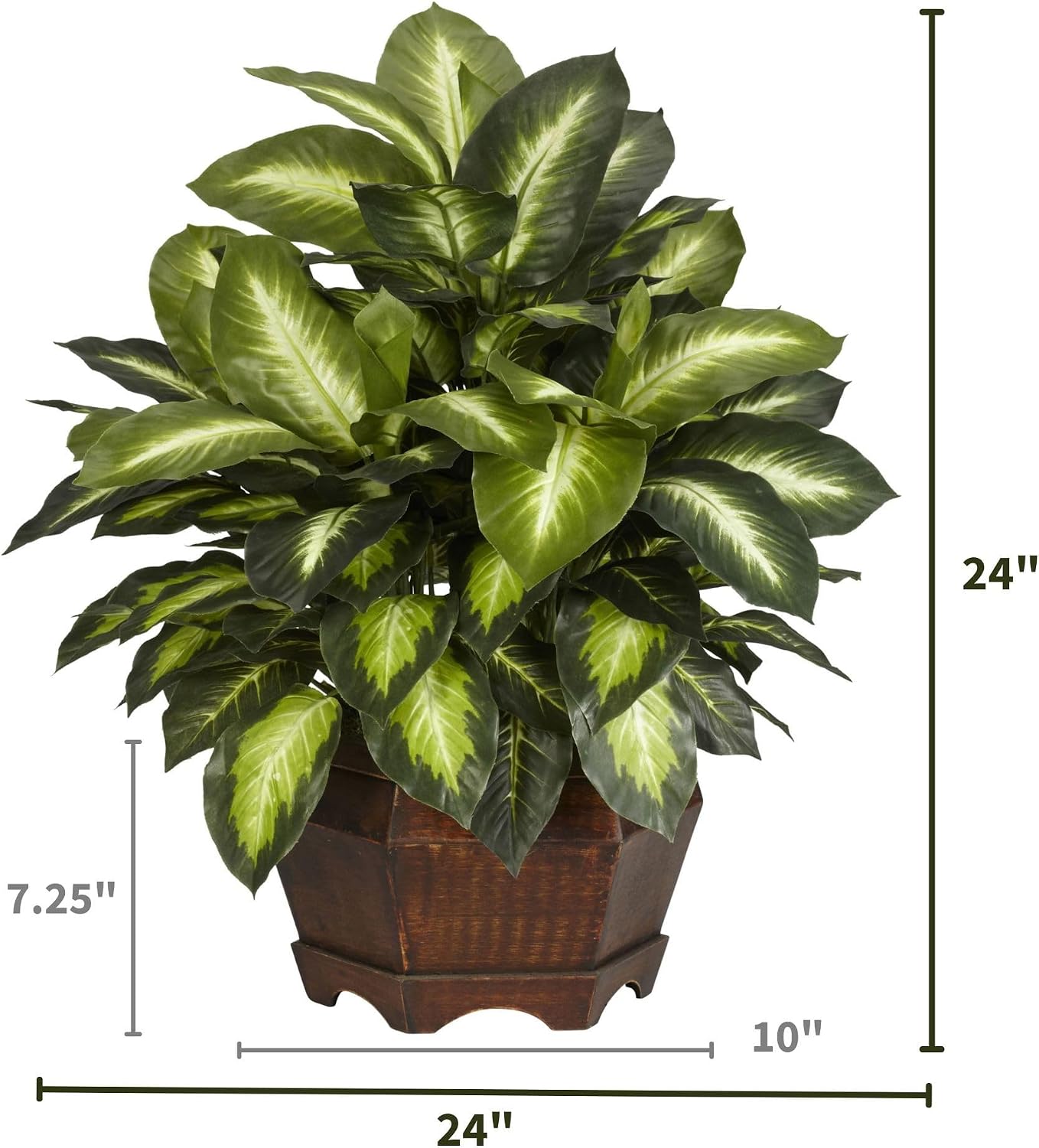 Modern Hexagon Planter / 24 Inch