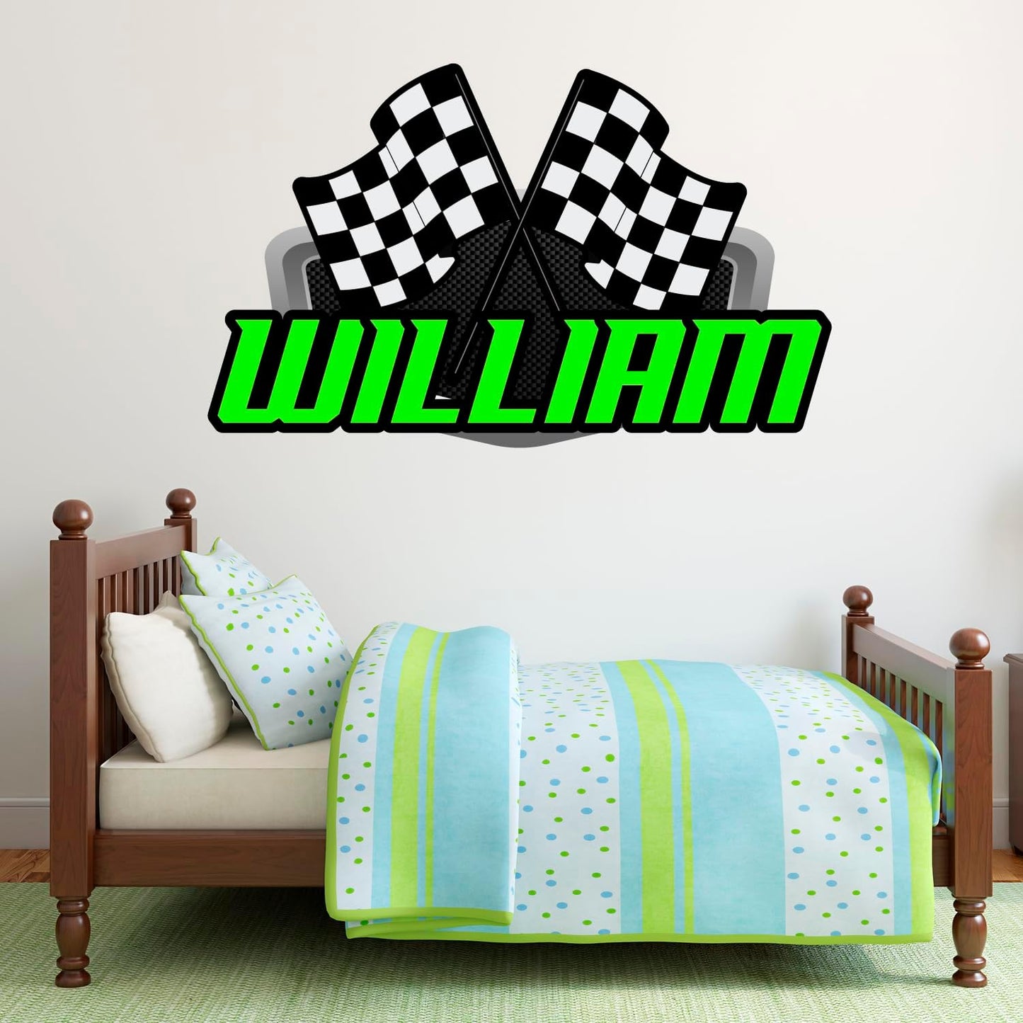 Racing Wall Decal Sticker Art