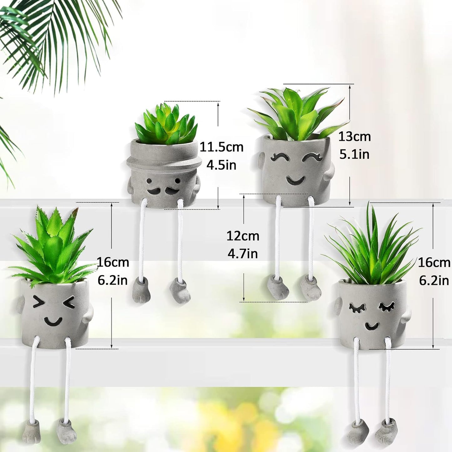 Creative Artificial Succulent Plants / Set of 4