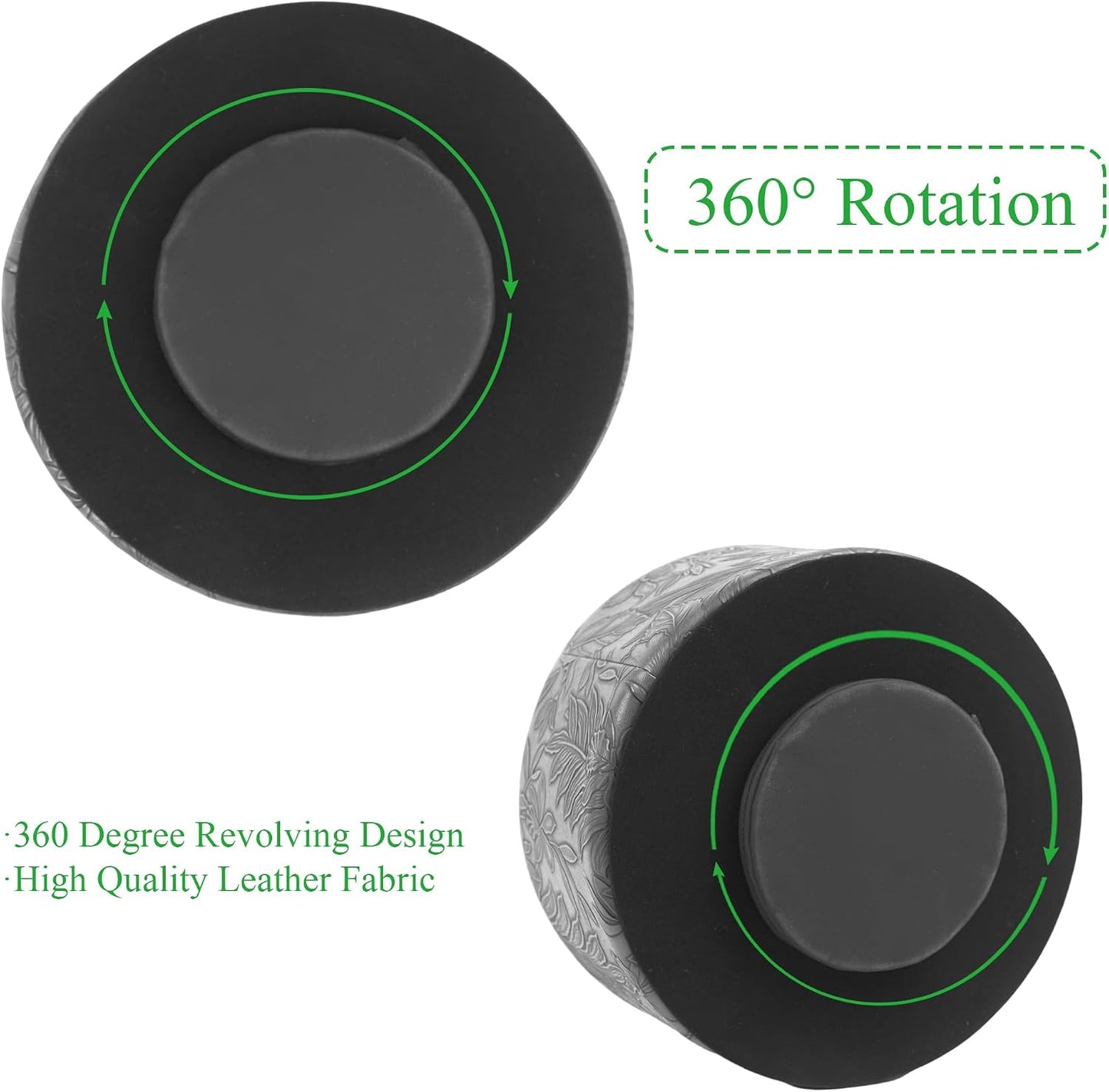 Remote Control Holder / 1-big Carved Grey / 360 Degree Rotation