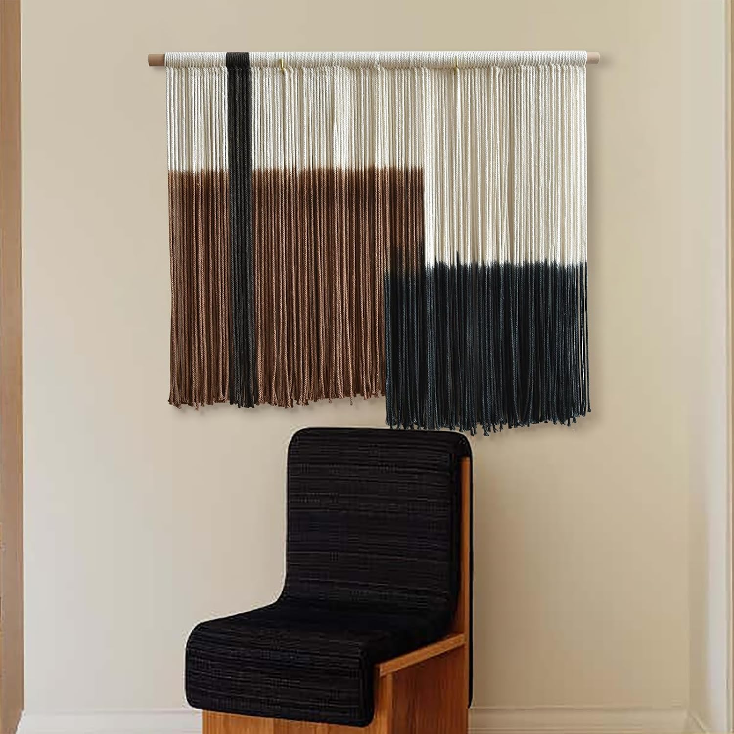 Woven Fiber Tapestry / Macrame Wall Hanging Handmade Boho Decorative Wall Art