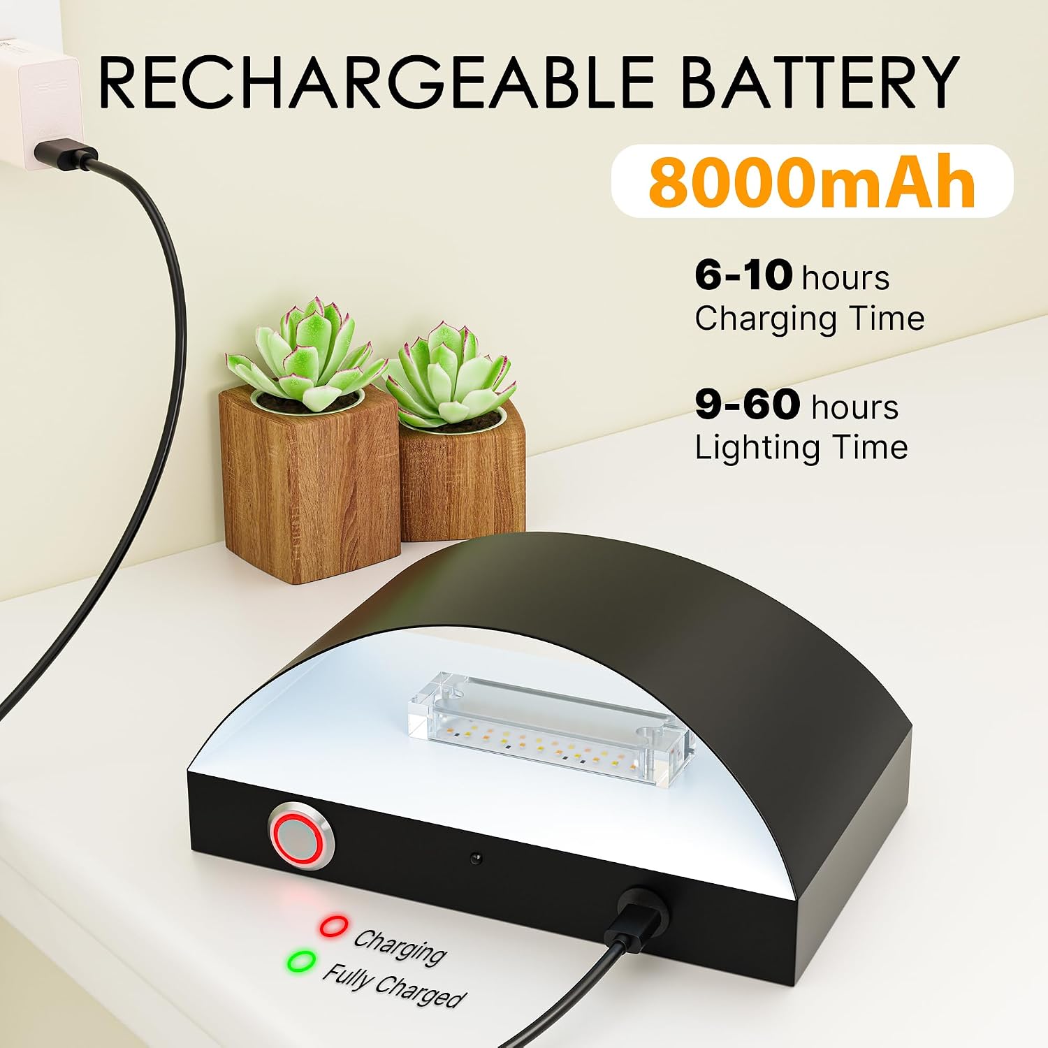 Battery Operated Wall Sconces Set of 2 Rechargeable Wireless Black | 8000mAh Remote & Touch Control Wall Lamps 3 Color
