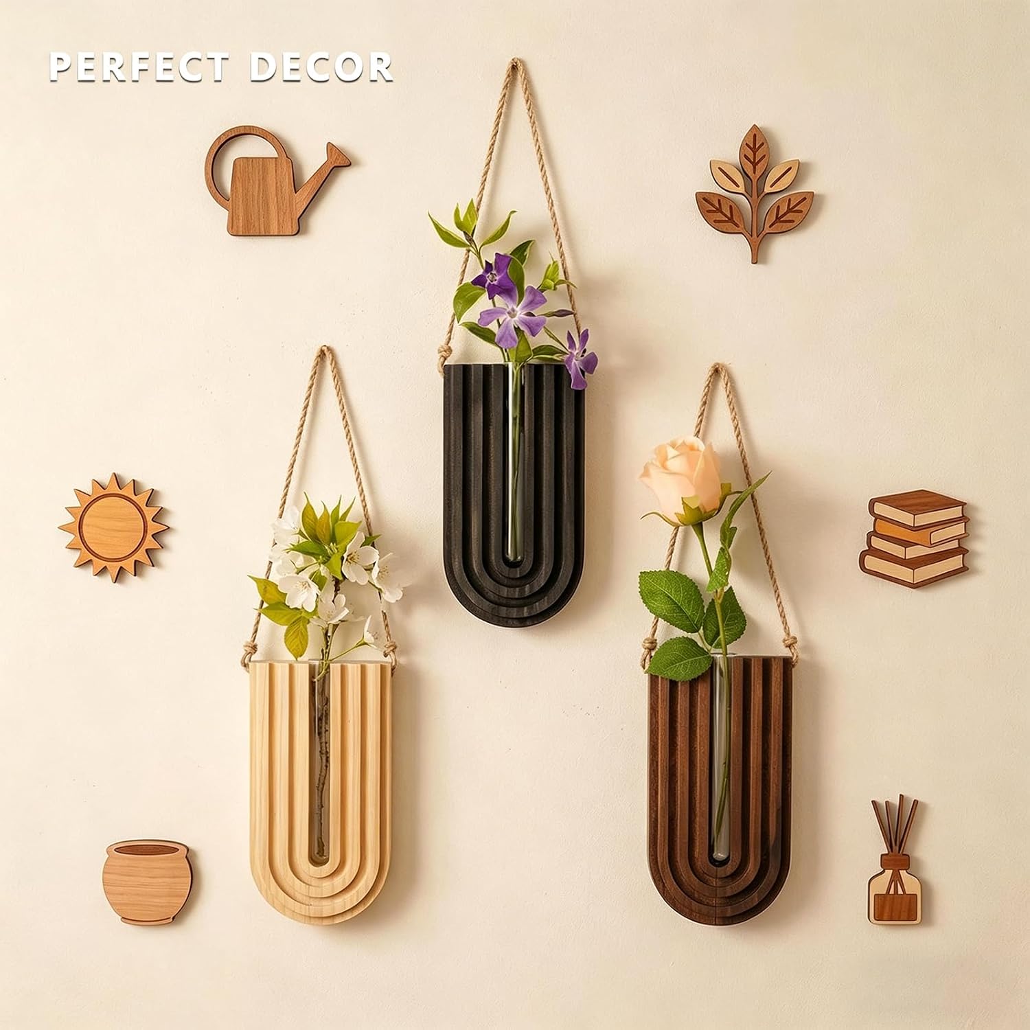 Wood Wall Planter / Set of 3