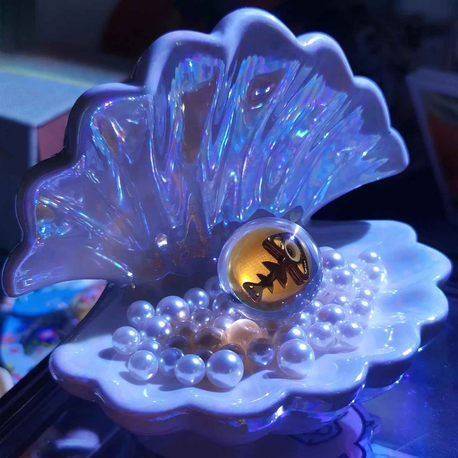 Shell Trinket Dish Ceramic Conch Ring Holder Jewelry Tray Decorative Jewelry Plate Jewelry / Shell A