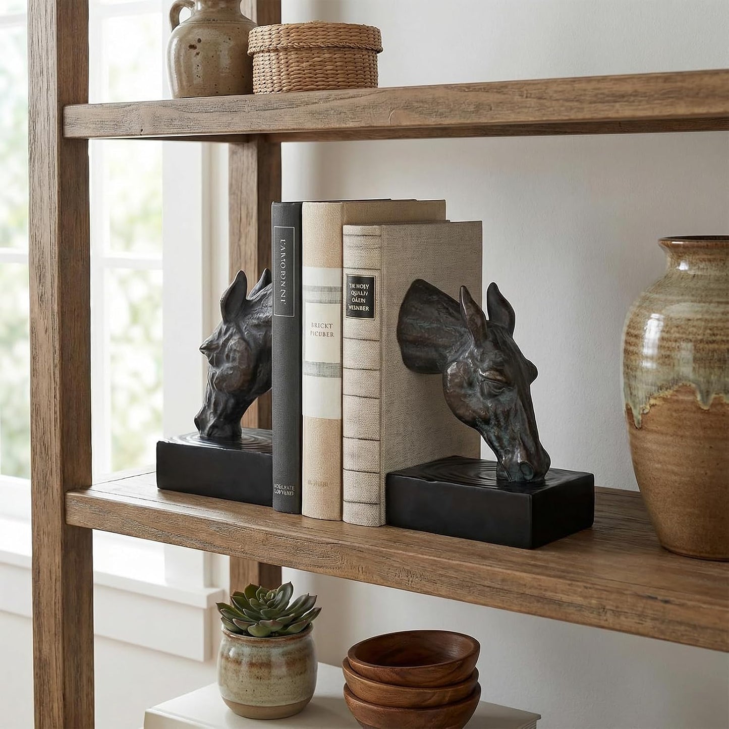 Book Ends / Heavy Duty Book Ends / Bronze