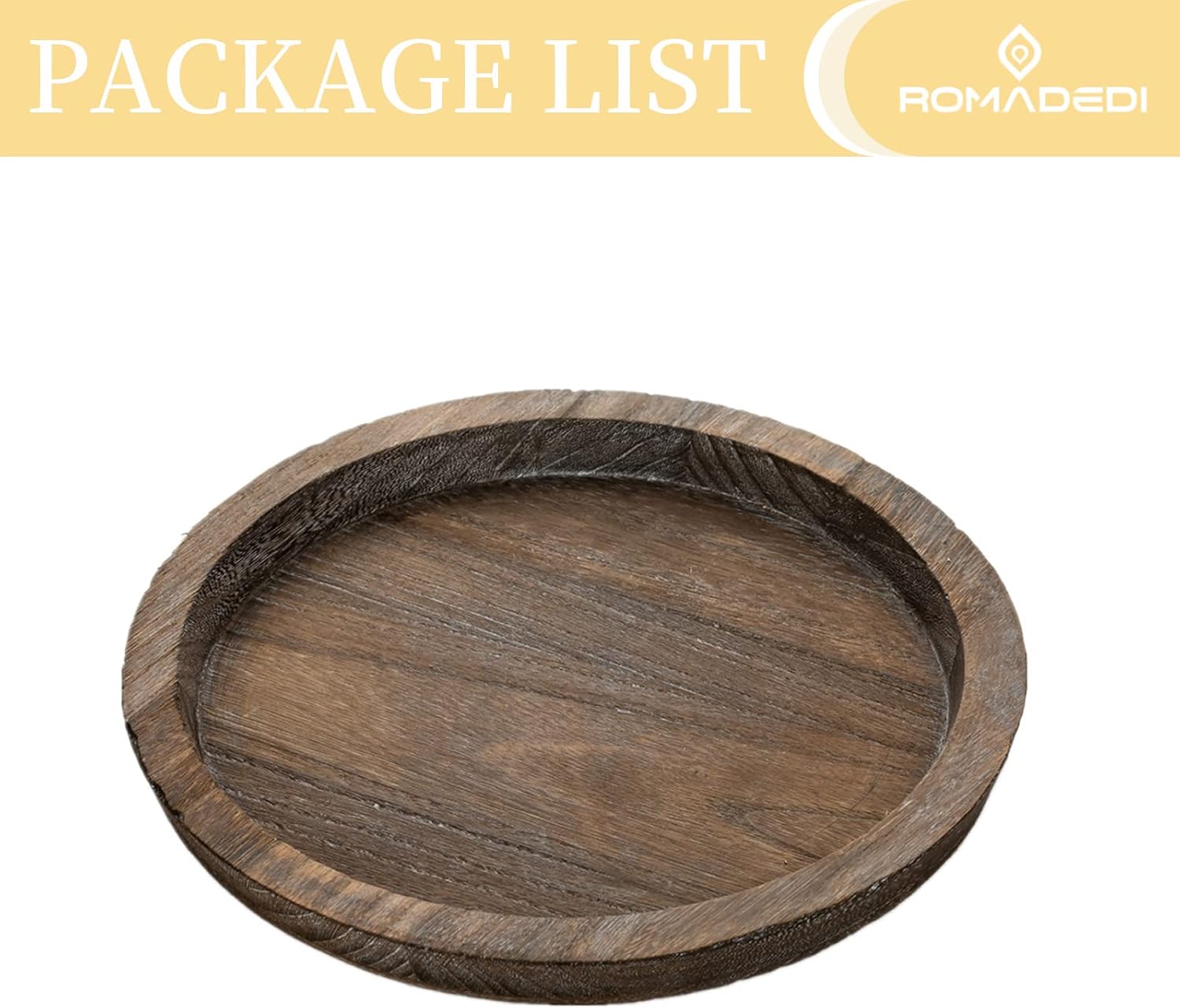 Farmhouse Wooden Candle Tray / Rustic / 11 Inch