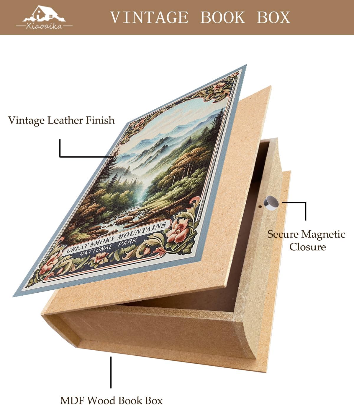 Vintage Faux Book Boxes / Great Smoky Mountains