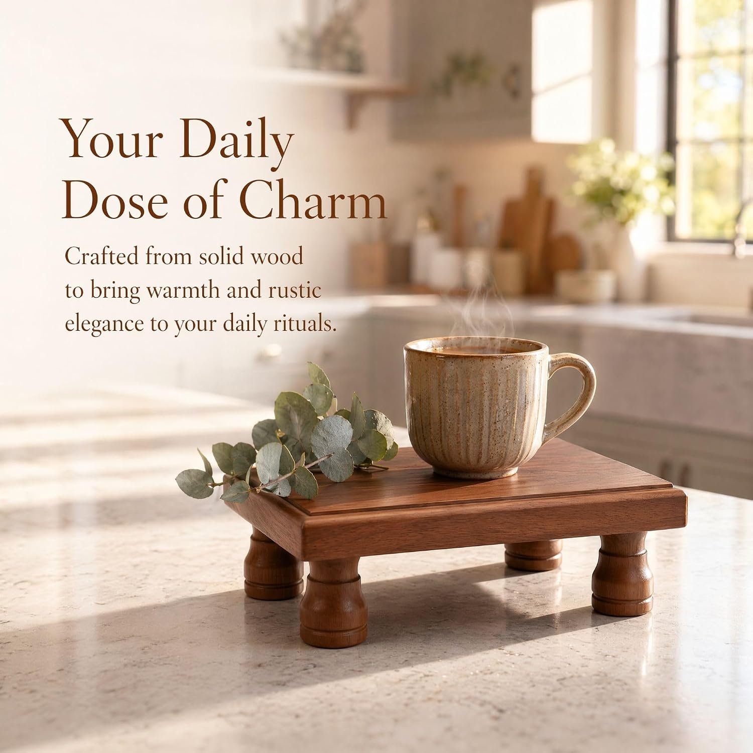 Rustic Wooden Display Stand