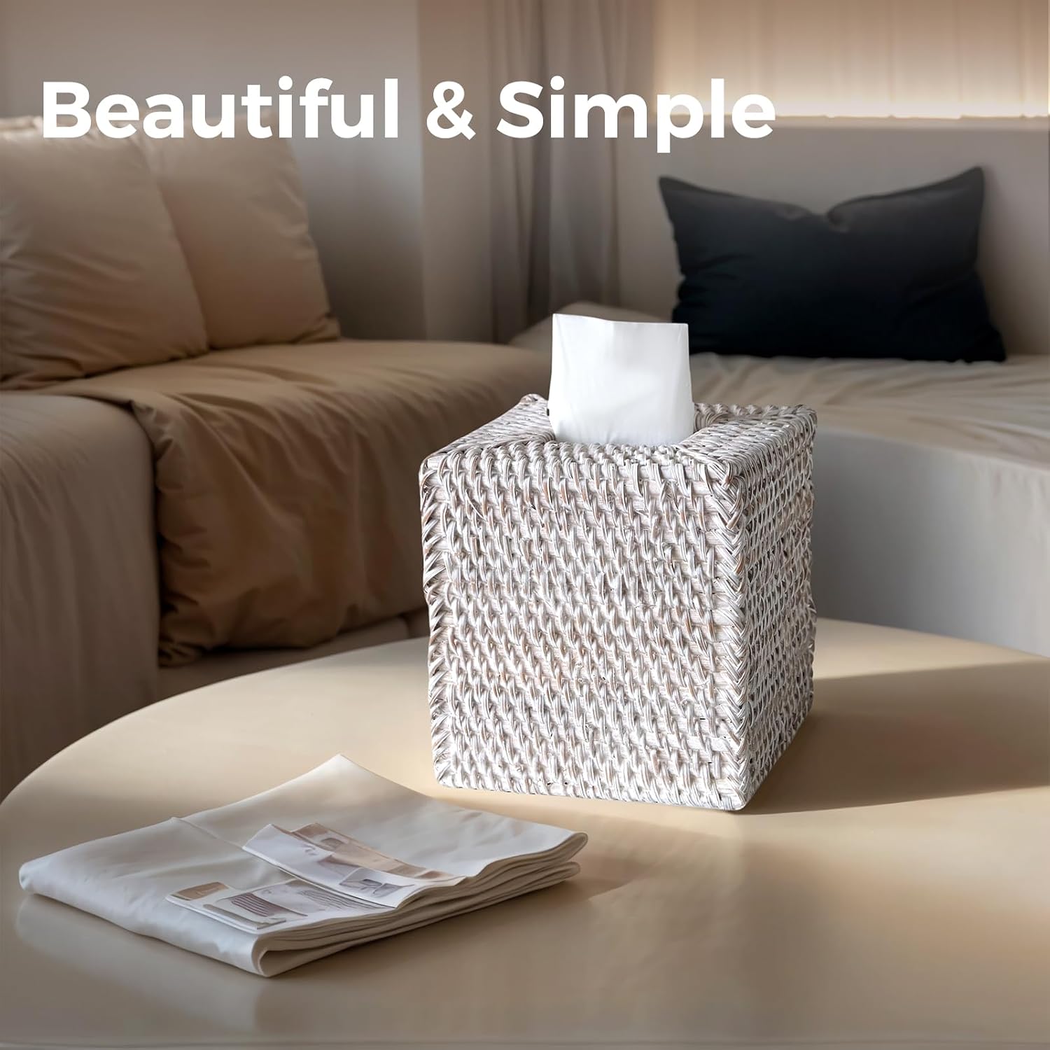 Wicker Tissue Holders / Single