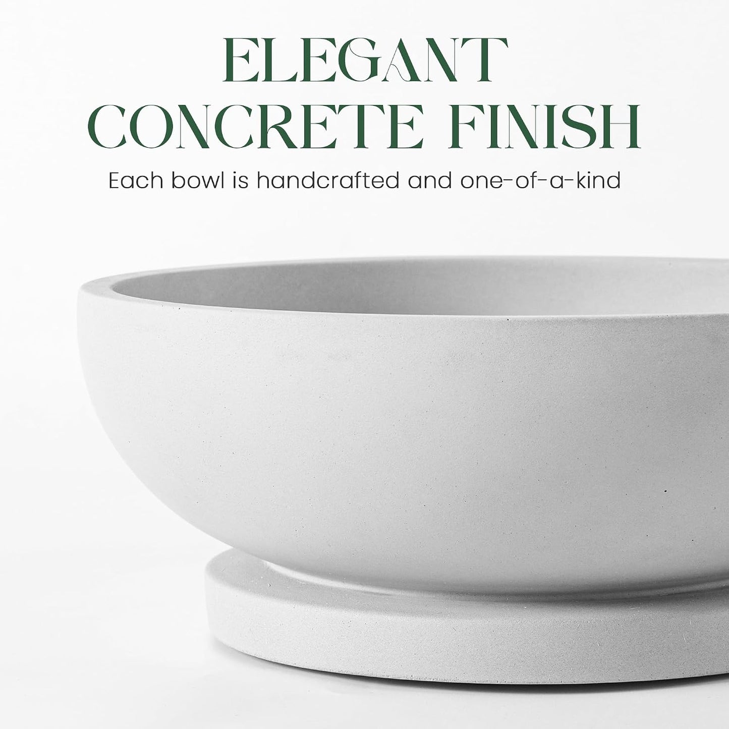 Elegant Pedestal Bowl / Gray