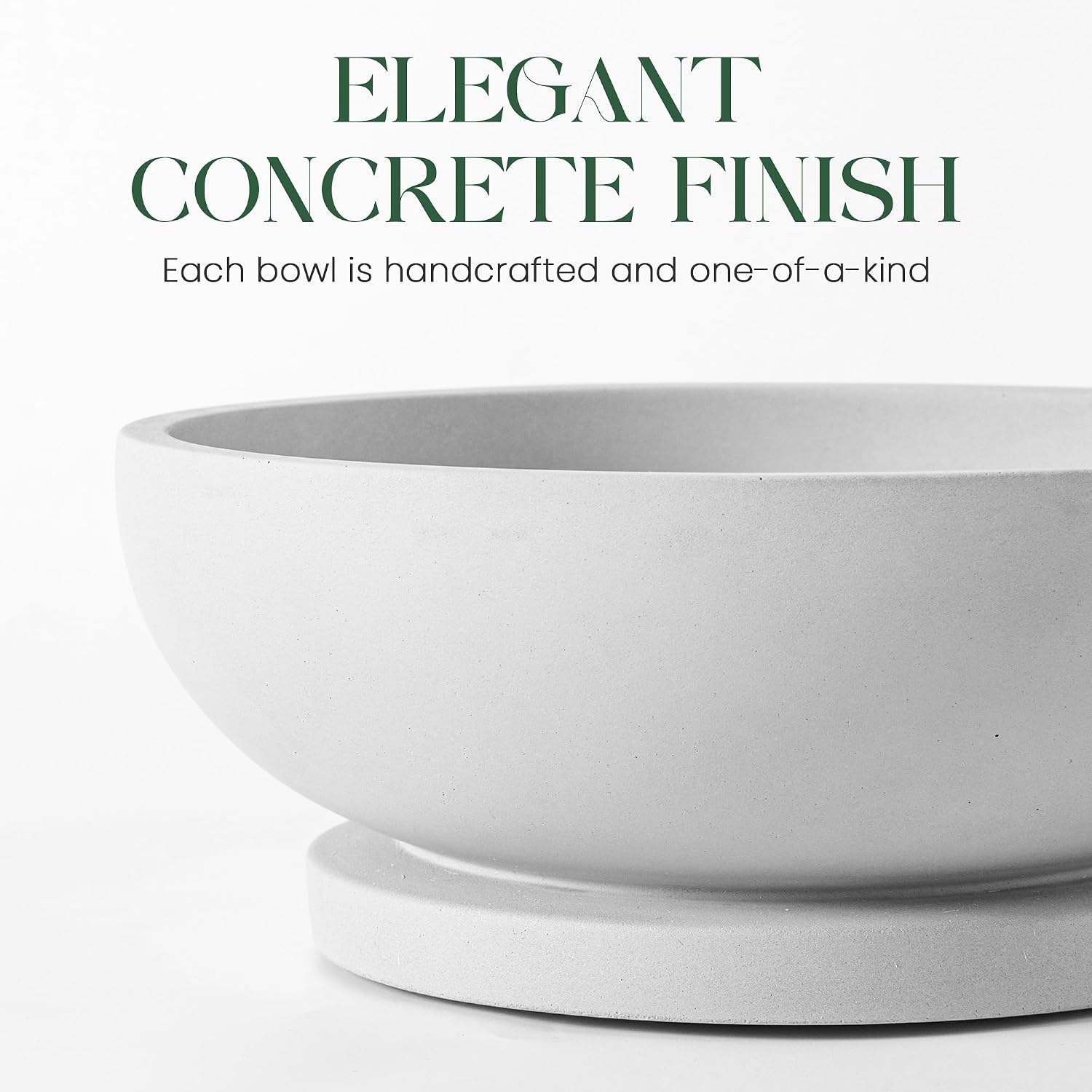 Elegant Pedestal Bowl / Gray