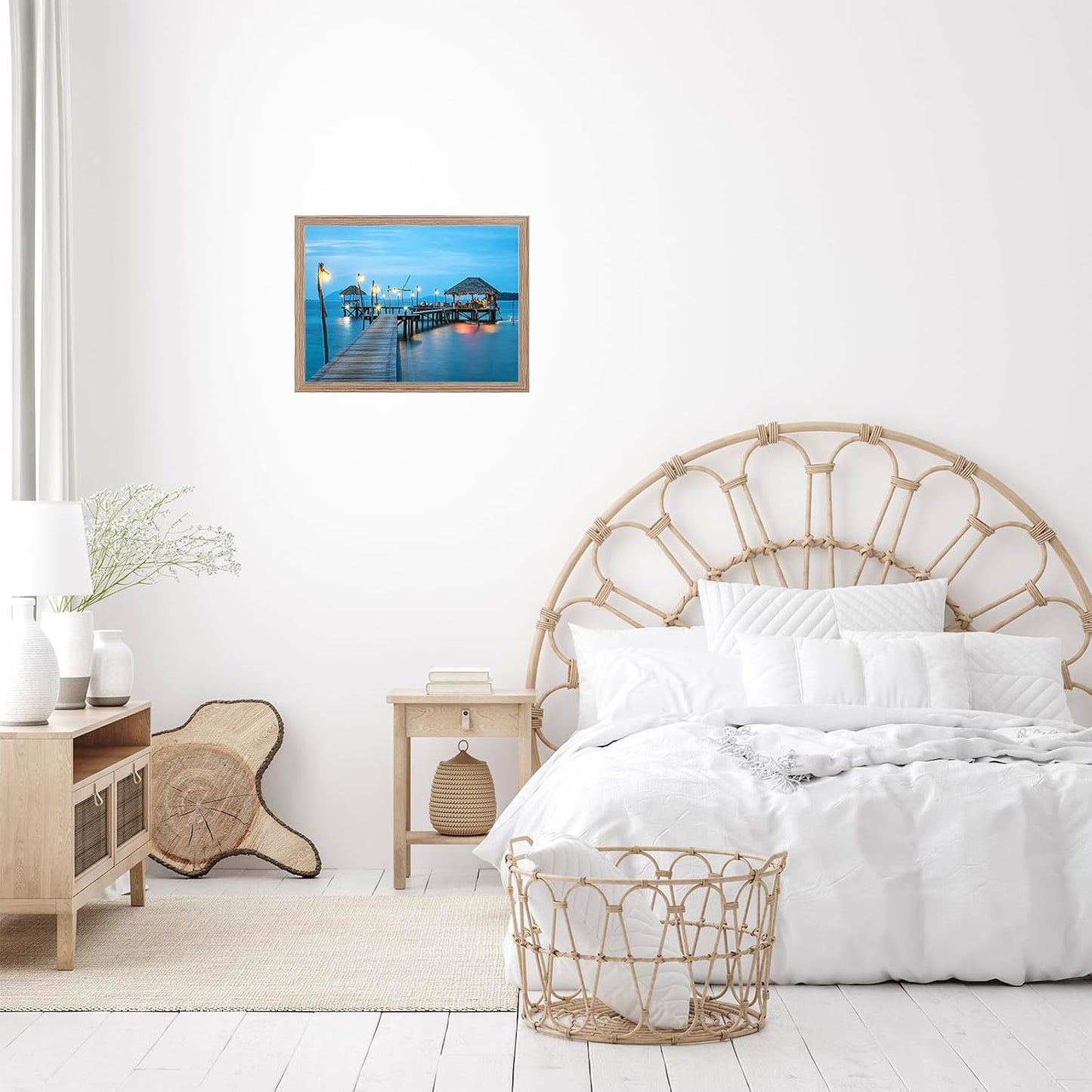 JCJMY 11x15 Rustic Brown Picture Frame Set of 6, Horizontal and Vertical Formats for Wall Hanging, 11 x 15 Wall Gallery