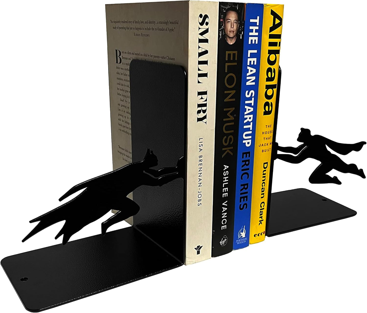 Metal Bookends / Book Stopper / Weight 2.5 Pounds/pair