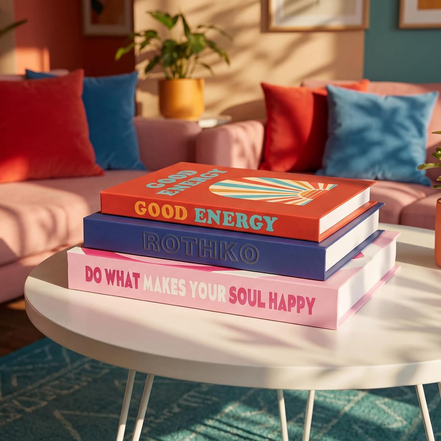 Faux Decorative Books Enhance Home Decor Coffee Table / Dopamine / Set of 3