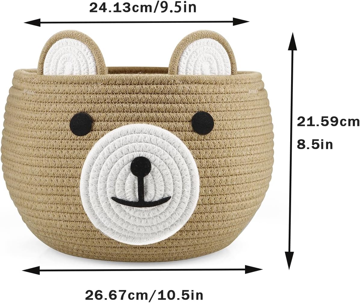 Cotton Rope Baby Basket / Brown