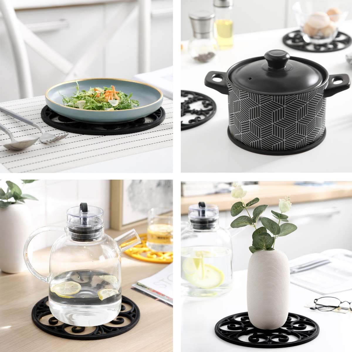 Hot Pot and Pads / 6-orange