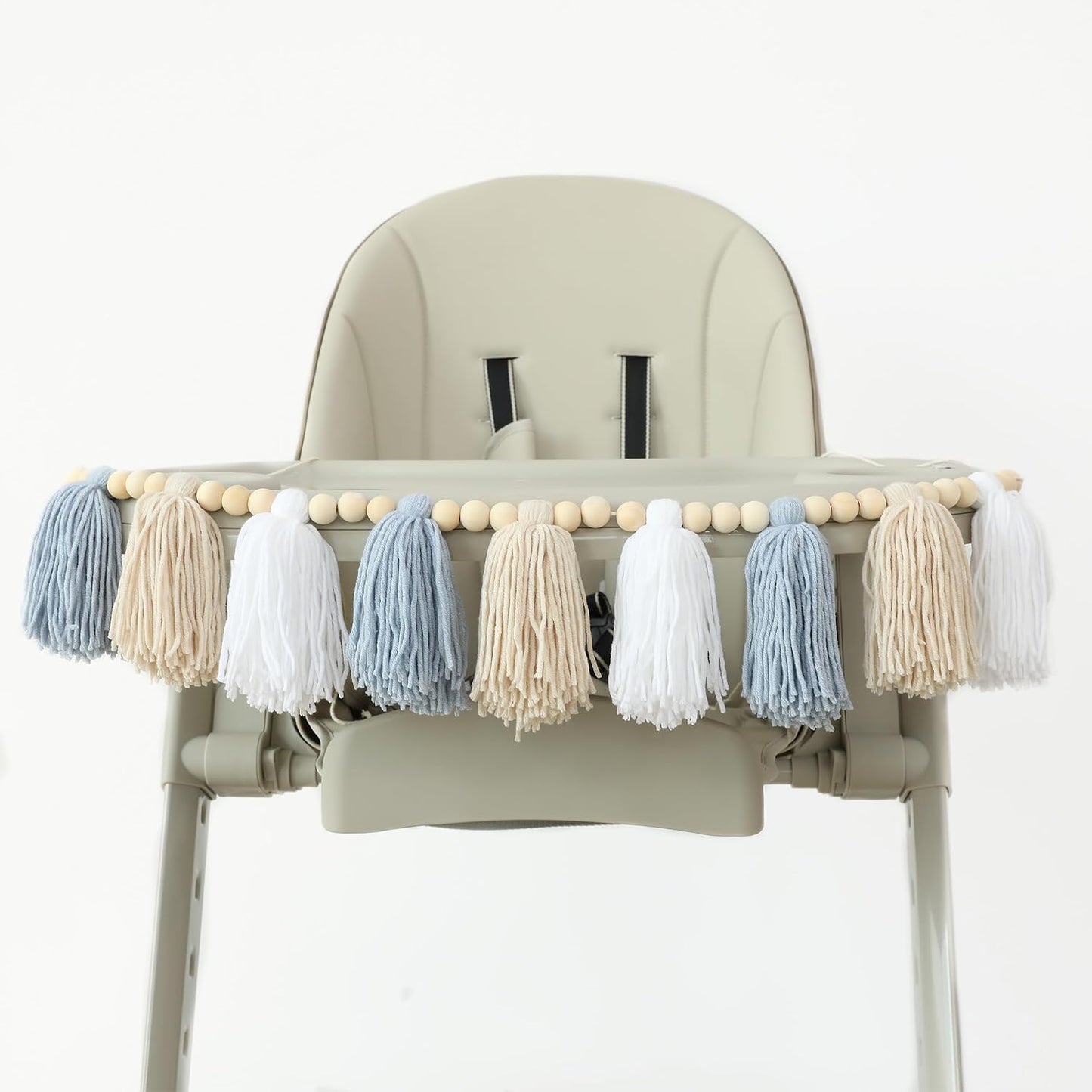 Boho Yarn Tassel Garland / Blue