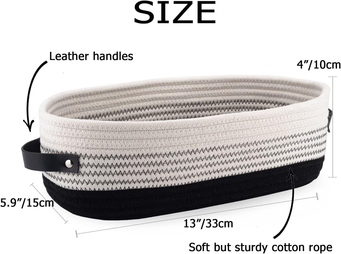 Toilet Paper Holder Basket / Black