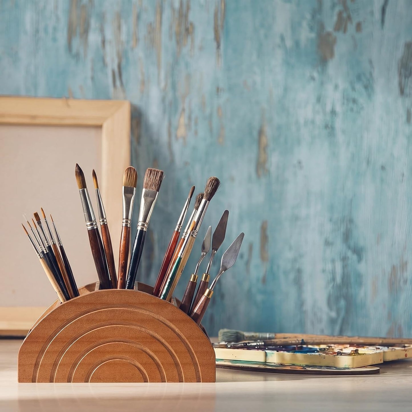 Wooden Remote Control Holder Caddy