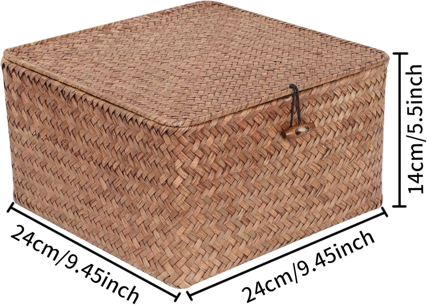 Wicker Shelf Baskets / Medium / Coffee