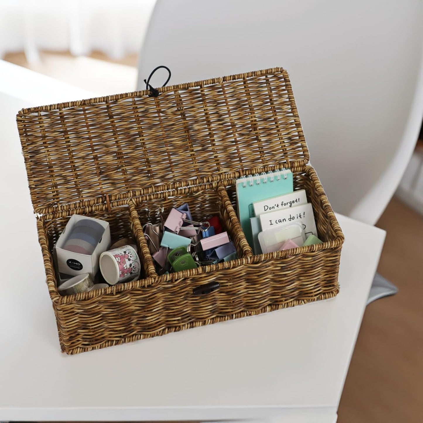 Rectangular Tank Woven Baskets / Brown